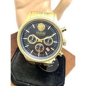 Versus by Versace Men's Watch VSP971021 Chronograph Quartz Gold Steel 45mm